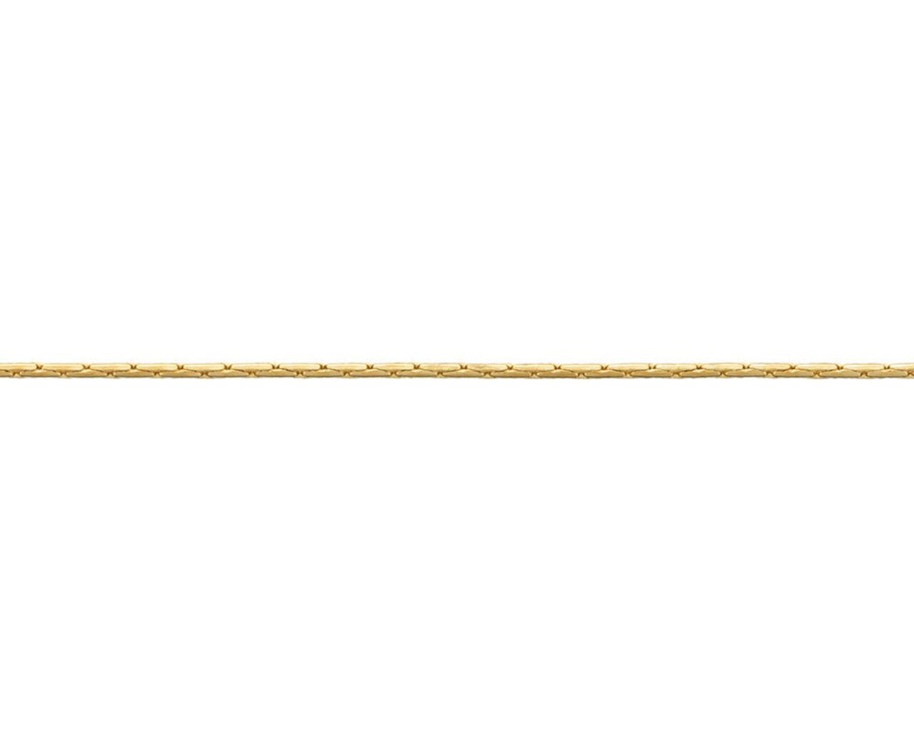 JewelrySupply 0.7mm Gold Plated Beading Chain (Priced per Foot)